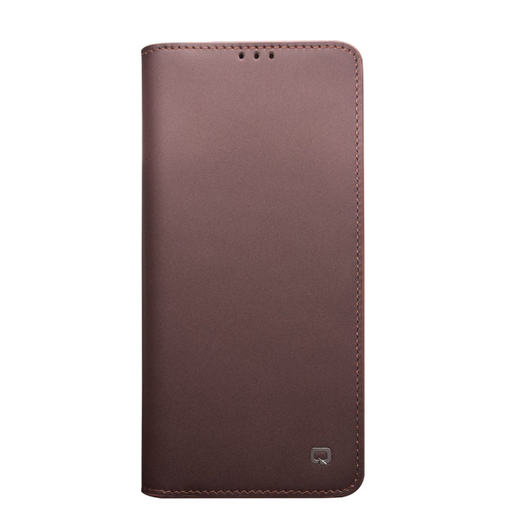 For Samsung Galaxy S21+ 5G QIALINO Classic Gen2 Genuine Leather Phone Case(Brown) - Galaxy S21+ 5G Cases by QIALINO | Online Shopping UK | buy2fix
