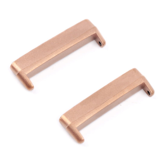 For Fitbit Versa 4 / Sense 2 1 Pair Universal Metal Watch Band Connectors(Rose Gold) - Repair & Spare Parts by buy2fix | Online Shopping UK | buy2fix
