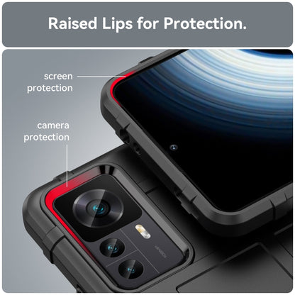 For Xiaomi 12T / Xiaomi 12T Pro / Redmi K50 Ultra Full Coverage Shockproof TPU Phone Case(Black) - Xiaomi Cases by buy2fix | Online Shopping UK | buy2fix