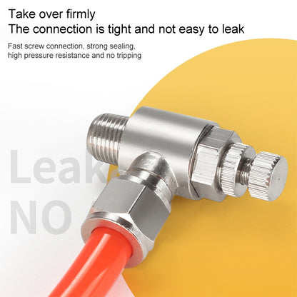 SL12-03 LAIZE Nickel Plated Copper Trachea Quick Fitting Throttle Valve Lock Female Connector -  by LAIZE | Online Shopping UK | buy2fix