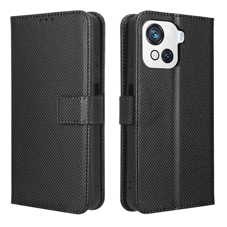 For Blackview OSCAL C80 Diamond Texture Leather Phone Case(Black) - More Brand by buy2fix | Online Shopping UK | buy2fix