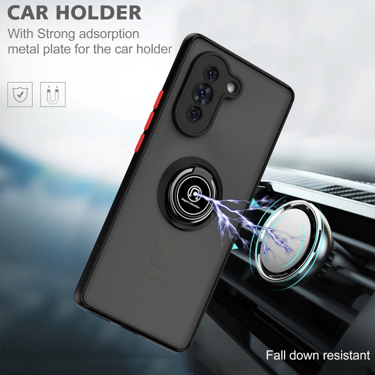 For Huawei nova 10 Q Shadow 1 Series TPU + PC Phone Case with Ring Holder(Black+Red) - Huawei Cases by buy2fix | Online Shopping UK | buy2fix