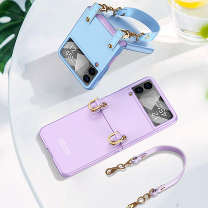 For Samsung Galaxy Z Flip4 GKK Integrated Ultra-thin Handbag Phone Case(White) - Galaxy Z Flip4 5G Cases by GKK | Online Shopping UK | buy2fix