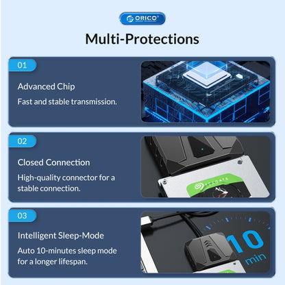 ORICO UTS2 USB 2.0 2.5-inch SATA HDD Adapter, Cable Length:0.3m - USB to IDE / SATA by ORICO | Online Shopping UK | buy2fix