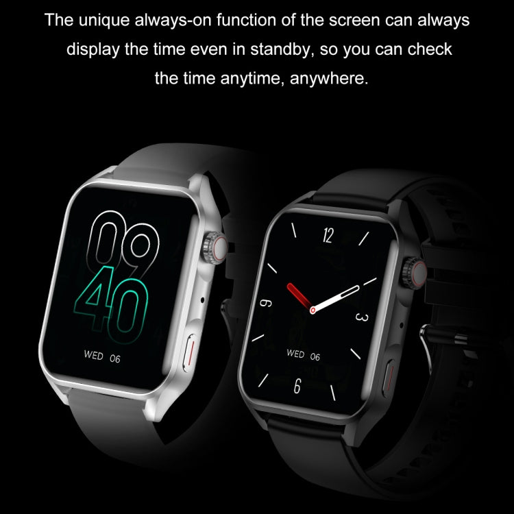 Ochstin 5HK28 1.78 inch Square Screen Steel Strap Smart Watch Supports Bluetooth Call Function/Blood Oxygen Monitoring(Black) - Smart Wear by OCHSTIN | Online Shopping UK | buy2fix