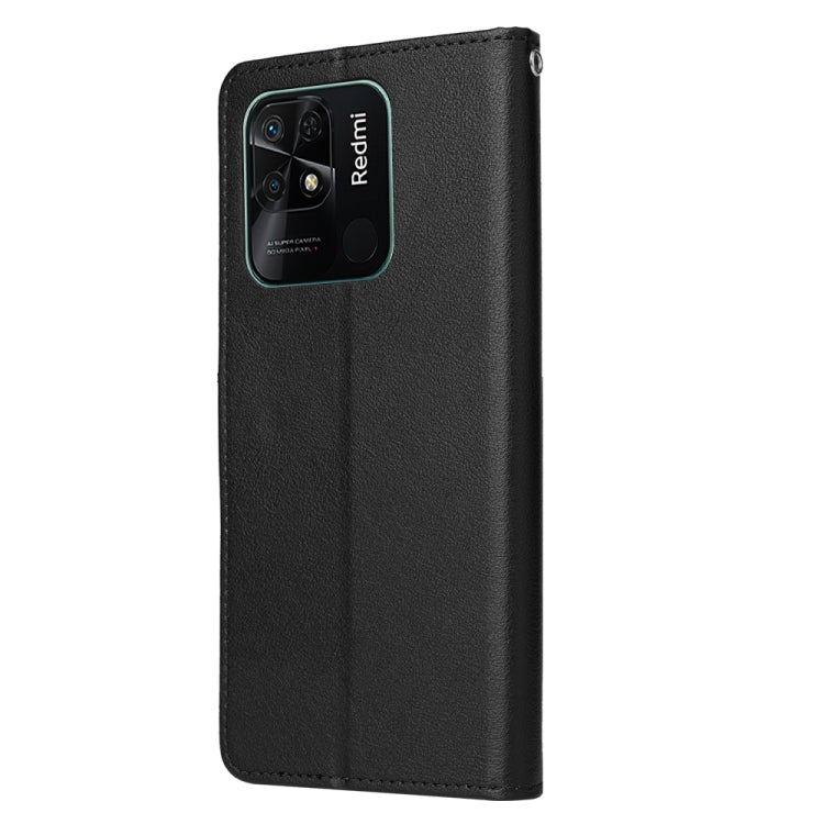 For Xiaomi Redmi 10C Multifunctional Horizontal Flip Leather Case with Three Card Slot(Black) - Xiaomi Cases by buy2fix | Online Shopping UK | buy2fix