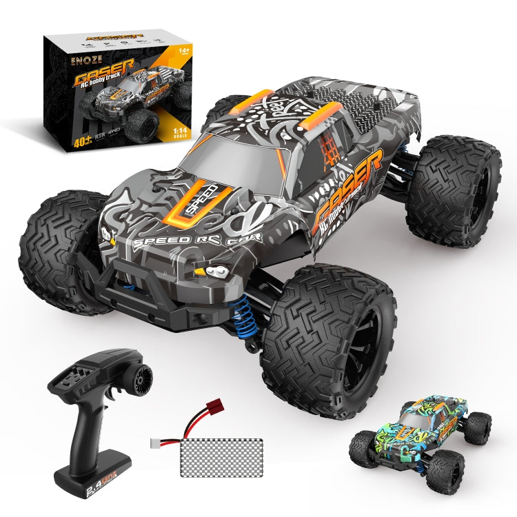 9000E 1:14 Full Scale Remote Control 4WD High Speed Car(Graffiti Black) - RC Cars by buy2fix | Online Shopping UK | buy2fix