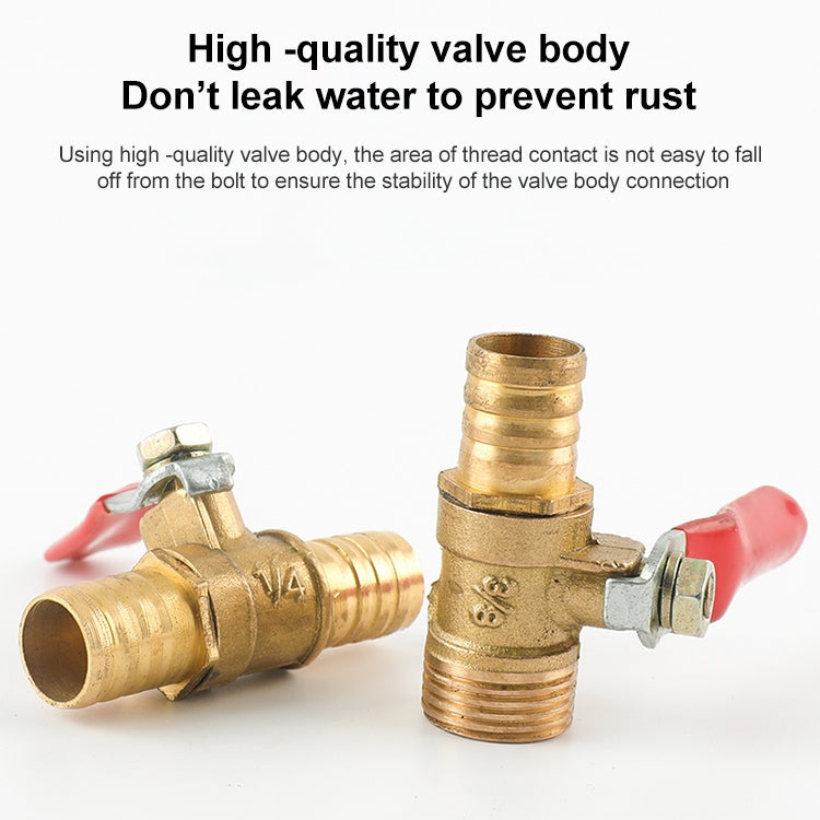 LAIZE Pneumatic Hose Connector Copper Ball Valve, Specification:Double Outside 1 1/8 inch -  by LAIZE | Online Shopping UK | buy2fix