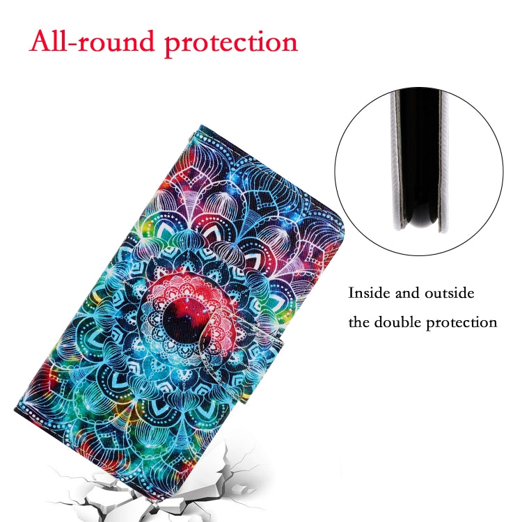 For Xiaomi Redmi A1 Colored Drawing Pattern Leather Phone Case(Mandala) - Xiaomi Cases by buy2fix | Online Shopping UK | buy2fix