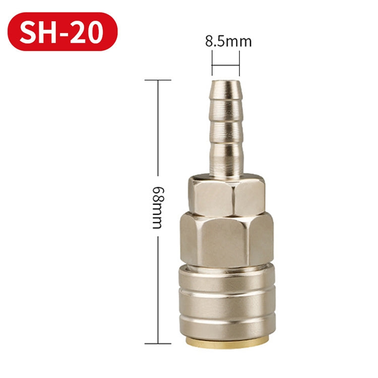 LAIZE SH-20 10pcs C-type Self-lock Pneumatic Quick Fitting Connector -  by LAIZE | Online Shopping UK | buy2fix