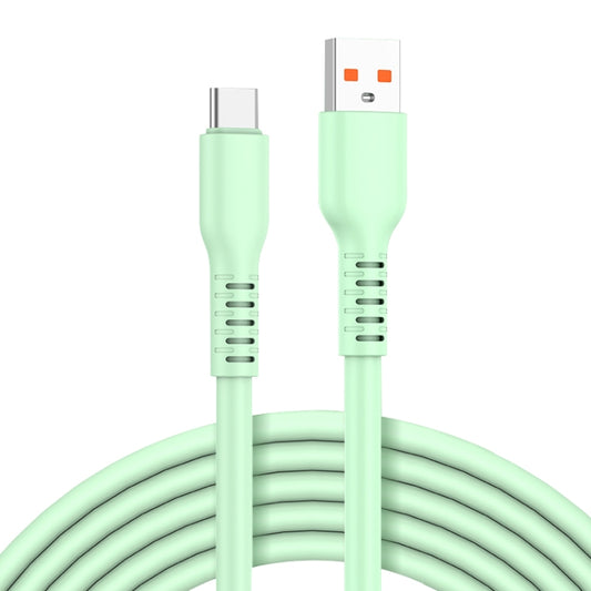 ADC-014 6A USB to USB-C/Type-C Liquid Silicone Data Cable, Length:2m(Green) -  by buy2fix | Online Shopping UK | buy2fix