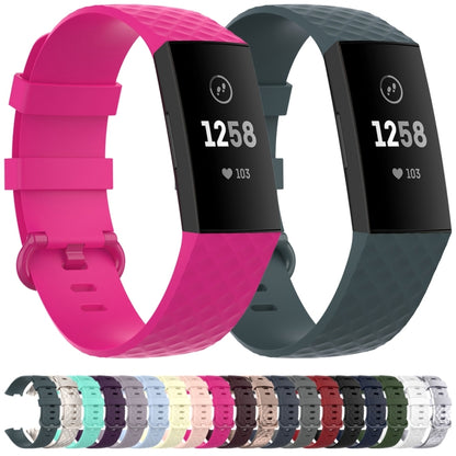 Color Buckle TPU Wrist Strap Watch Band for Fitbit Charge 4 / Charge 3 / Charge 3 SE, Size: L(Rock Teal) - Smart Wear by buy2fix | Online Shopping UK | buy2fix