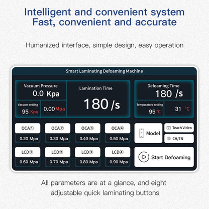 TBK 208C 15-inch Curved Screen Laminating and Defoaming Machine, Plug:US Plug - Defoaming Equipment by TBK | Online Shopping UK | buy2fix