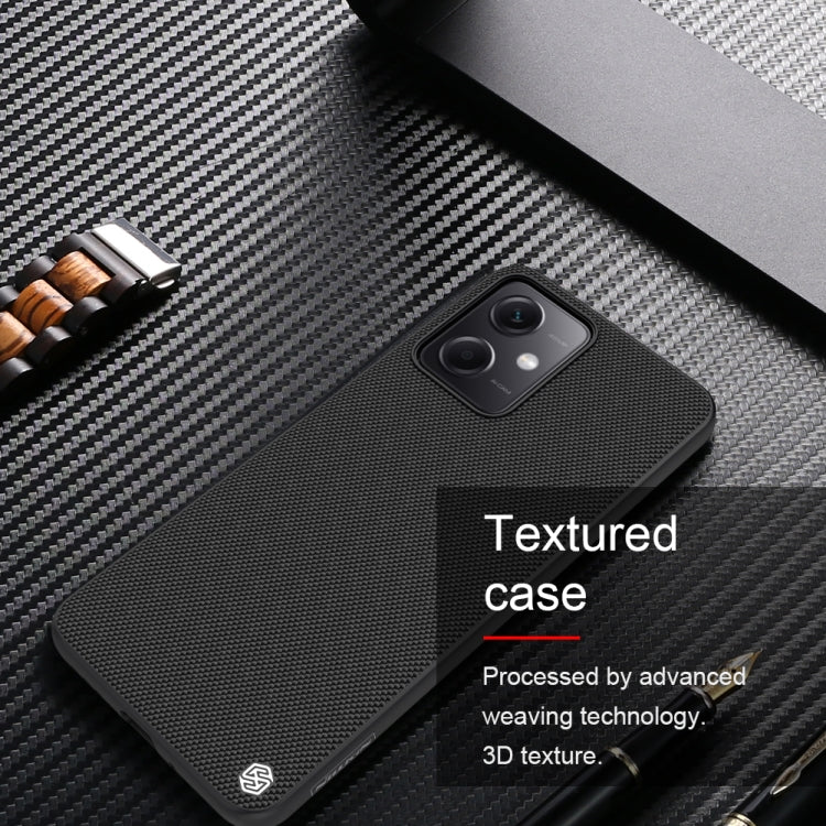 For Xiaomi Redmi Note 12 China NILLKIN Shockproof TPU + PC Textured Phone Case(Black) - Note 12 Cases by NILLKIN | Online Shopping UK | buy2fix