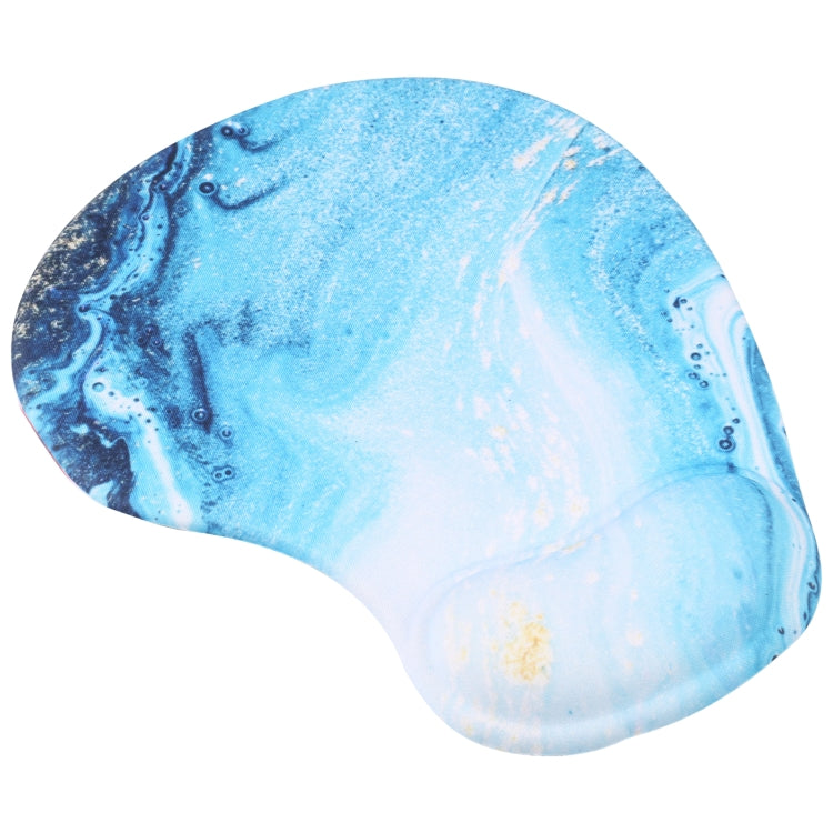 Wrist Rest Mouse Pad(Marble Blue Gold) - Mouse Pads by buy2fix | Online Shopping UK | buy2fix