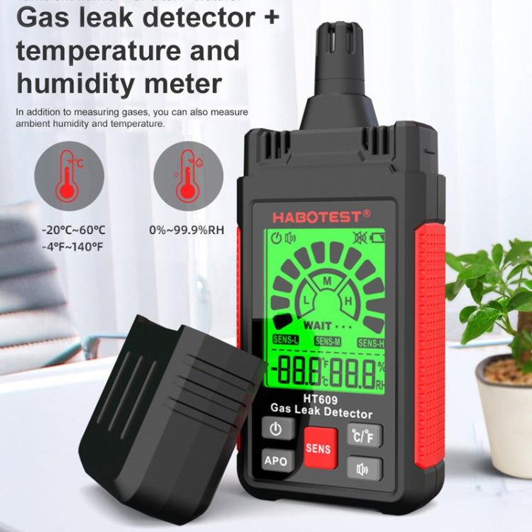 HABOTEST HT609 Portable Combustible Gas Detector - Gas Monitor by HABOTEST | Online Shopping UK | buy2fix