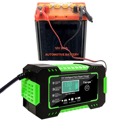 Motorcycle / Car Battery Smart Charger with LCD Creen, Plug Type:AU Plug - In Car by buy2fix | Online Shopping UK | buy2fix