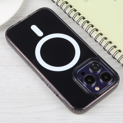 For iPhone 14 Pro GEBEI MagSafe Magnetic Transparent Phone Case (Transparent Black) - iPhone 14 Pro Cases by GEBEI | Online Shopping UK | buy2fix