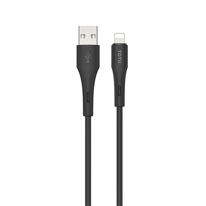 TOTU BL-017 Skin Sense Series USB to 8 Pin Silicone Data Cable, Length:2m(Black) - Normal Style Cable by TOTUDESIGN | Online Shopping UK | buy2fix