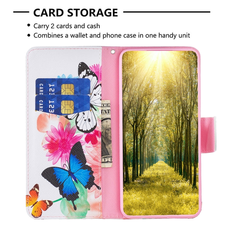 For Xiaomi 13 Lite / Civi 2 Colored Drawing Pattern Leather Phone Case(Butterfly) - 13 Lite Cases by buy2fix | Online Shopping UK | buy2fix