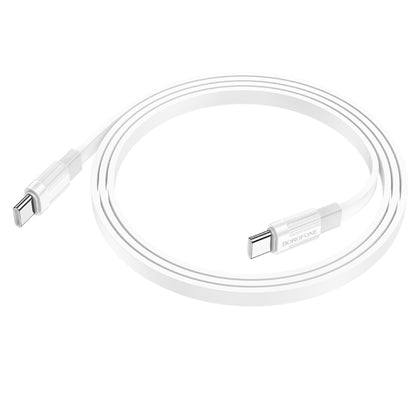 Borofone BX89 Type-C to Type-C Union 60W Charging Data Cable, Length:1m(White Green) -  by Borofone | Online Shopping UK | buy2fix