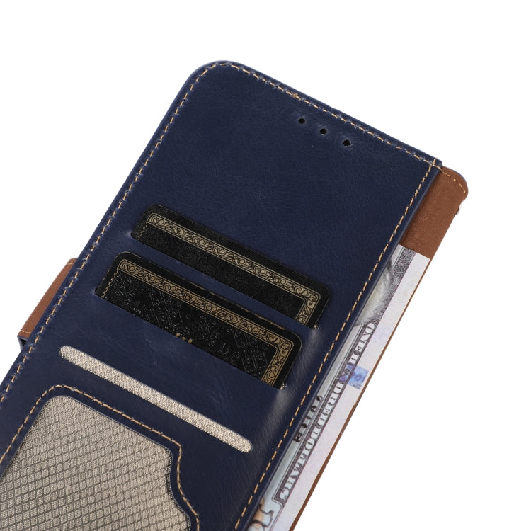 For Honor X5 Crazy Horse Top Layer Cowhide Leather Phone Case(Blue) - Honor Cases by buy2fix | Online Shopping UK | buy2fix