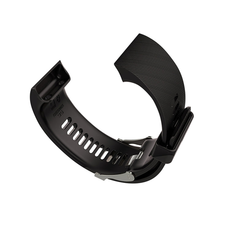 For Garmin Forerunner 30 / 35 Silicone Watch Band(Black) - Smart Wear by buy2fix | Online Shopping UK | buy2fix