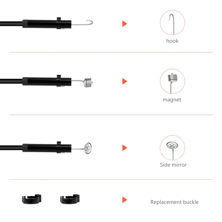 P130 14mm 4.3 inch Single Camera with Screen Endoscope, Length:5m - Consumer Electronics by buy2fix | Online Shopping UK | buy2fix