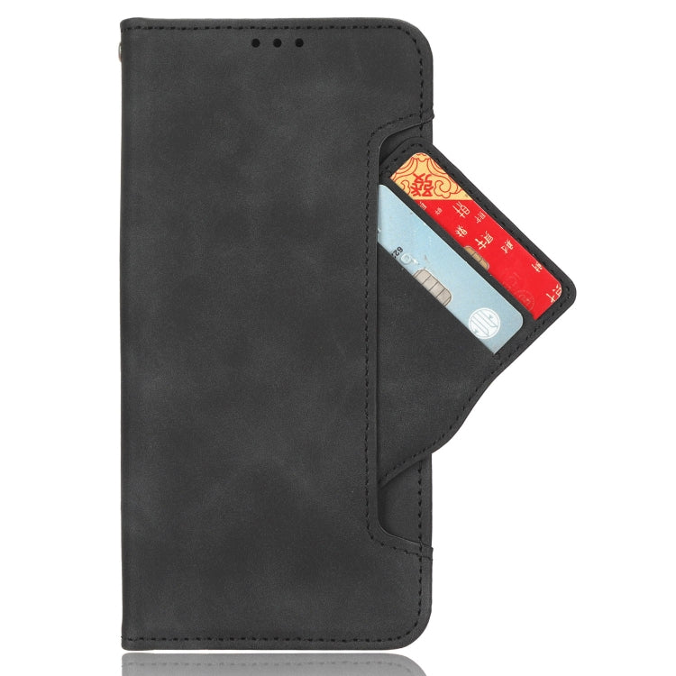 For Samsung Galaxy A24 4G Skin Feel Calf Texture Card Slots Leather Phone Case(Black) - Galaxy Phone Cases by buy2fix | Online Shopping UK | buy2fix