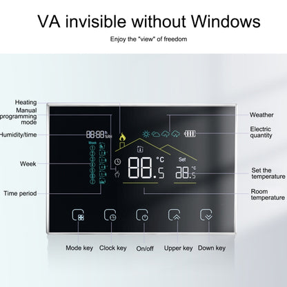 BHT-8000RF-VA- GACW Wireless Smart LED Screen Thermostat With WiFi, Specification:Water / Boiler Heating - Thermostat & Thermometer by buy2fix | Online Shopping UK | buy2fix