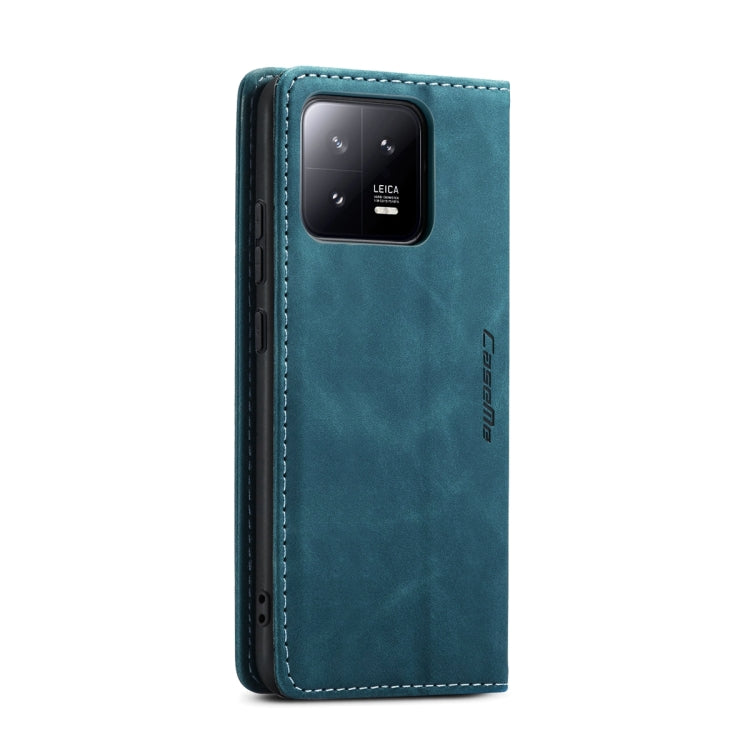 For Xiaomi 13 CaseMe 013 Multifunctional Horizontal Flip Leather Phone Case(Blue) - 13 Cases by CaseMe | Online Shopping UK | buy2fix