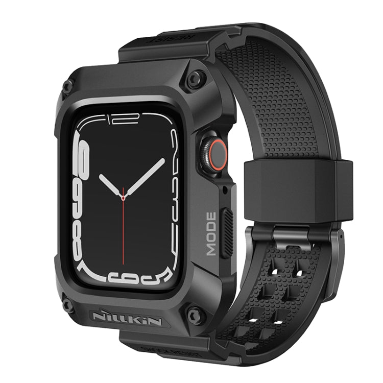 NILLKIN Ruidong Series Alloy + TPU Integrated Watch Band For Apple Watch Series SE 2&6&SE&5&4 44mm(Black) - Watch Bands by NILLKIN | Online Shopping UK | buy2fix