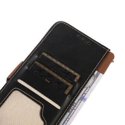 For Nokia C22 4G Crazy Horse Top Layer Cowhide Leather Phone Case(Black) - Nokia Cases by buy2fix | Online Shopping UK | buy2fix