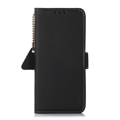 For Google Pixel 8 Pro Side-Magnetic TJ Genuine Leather RFID Phone Case(Black) - Google Cases by buy2fix | Online Shopping UK | buy2fix