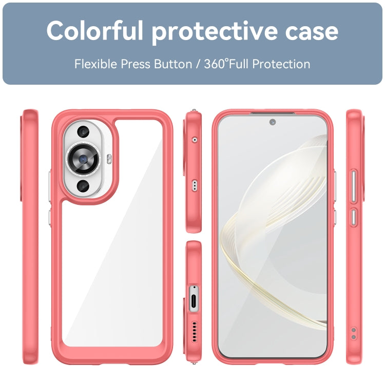 For Huawei Nova 11 Colorful Series Acrylic + TPU Phone Case(Red) - Huawei Cases by buy2fix | Online Shopping UK | buy2fix