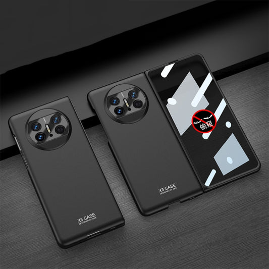 For Huawei Mate X3 GKK Peep-proof Integrated Ultra-thin Full Coverage Phone Flip Case(Black) - Huawei Cases by GKK | Online Shopping UK | buy2fix