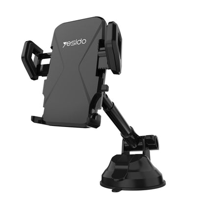 Yesido C40 Car Foldable 360 Degree Rotation Automatic Clip Phone Holder(Black) -  by Yesido | Online Shopping UK | buy2fix