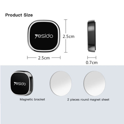 Yesido C81 Car Dashboard Mini Strong Magnetic Phone Holder(Black) -  by Yesido | Online Shopping UK | buy2fix