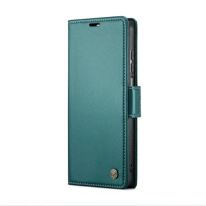 For Xiaomi Redmi Note 9S/Note 9 Pro/Note 9 Pro Max CaseMe 023 Butterfly Buckle Litchi Texture RFID Anti-theft Leather Phone Case(Pearly Blue) - Xiaomi Cases by CaseMe | Online Shopping UK | buy2fix