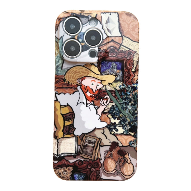 For iPhone 11 Precise Hole Oil Painting Pattern PC Phone Case(Tobacco Pipe) - iPhone 11 Cases by buy2fix | Online Shopping UK | buy2fix