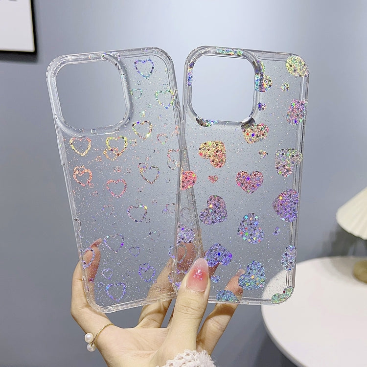 For iPhone 14 Little Star Series Glitter Powder TPU Phone Case(Pentangle) - iPhone 14 Cases by buy2fix | Online Shopping UK | buy2fix