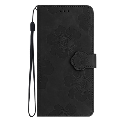 For Xiaomi 12 Pro Flower Embossing Pattern Leather Phone Case(Black) - 12 Pro Cases by buy2fix | Online Shopping UK | buy2fix