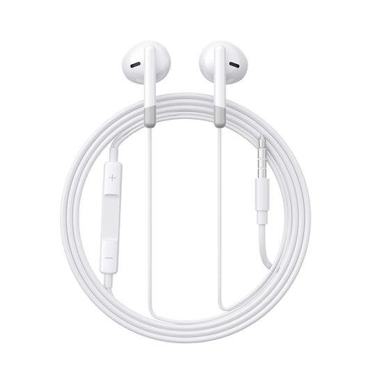 JOYROOM JR-EW01 3.5mm Half In-Ear Wired Earphone, Length: 1.2m(White) - In Ear Wired Earphone by JOYROOM | Online Shopping UK | buy2fix