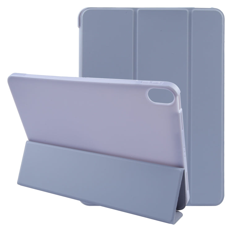 For iPad 10.9 2022 / Air 5 / Air 4 GEBEI 3-folding Holder Shockproof Flip Leather Tablet Case(Light Purple) - iPad Air (2022) / (2020) 10.9 Cases by GEBEI | Online Shopping UK | buy2fix