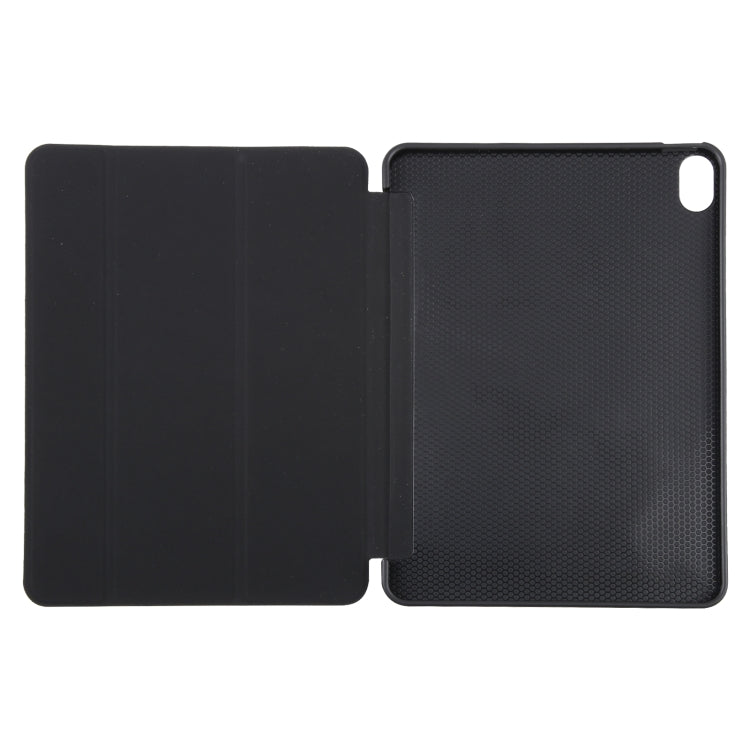 For iPad 10.9 2022 / Air 5 / Air 4 GEBEI 3-folding Holder Shockproof Flip Leather Tablet Case(Black) - iPad 10th Gen 10.9 Cases by GEBEI | Online Shopping UK | buy2fix