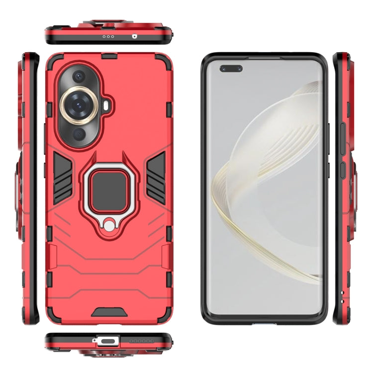 For Huawei nova 11 Pro Magnetic Ring Holder PC + TPU Phone Case(Red) - Huawei Cases by buy2fix | Online Shopping UK | buy2fix