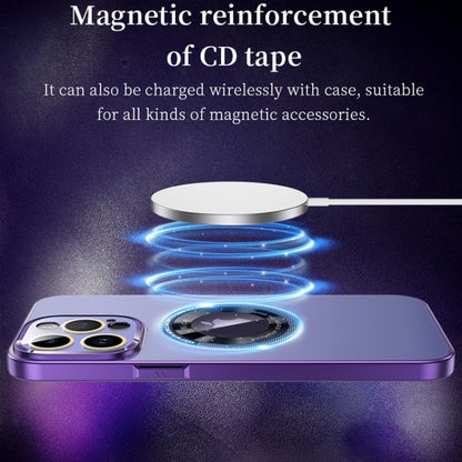 For iPhone 12 CD Texture MagSafe Magnetic Phone Case(Sierra Blue) - iPhone 12 / 12 Pro Cases by buy2fix | Online Shopping UK | buy2fix