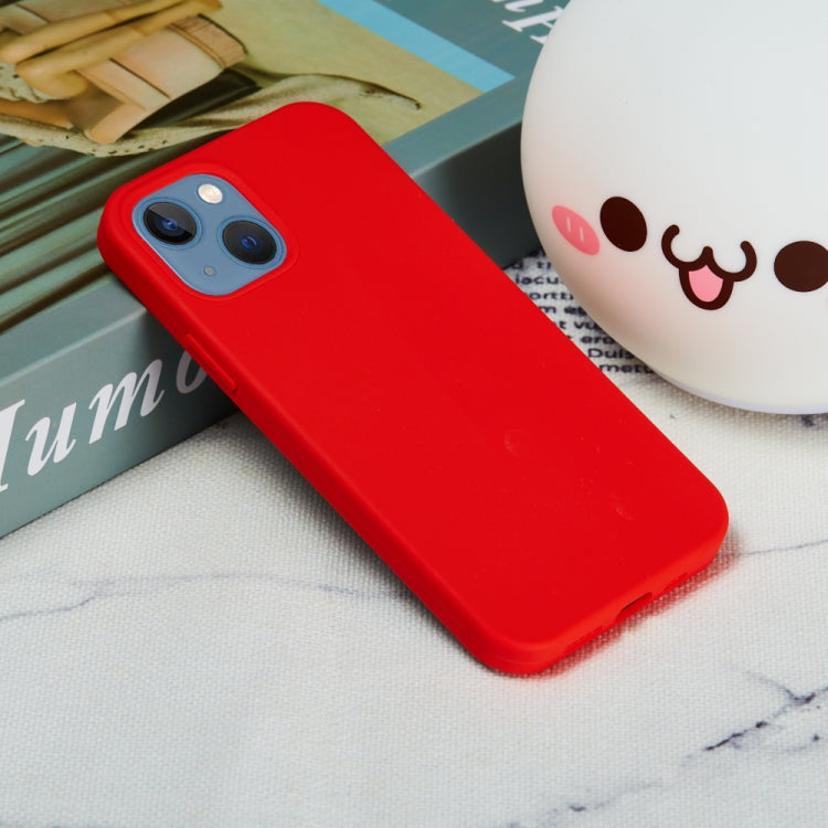 For iPhone 15 Solid Color Silicone Phone Case(Red) - iPhone 15 Cases by buy2fix | Online Shopping UK | buy2fix