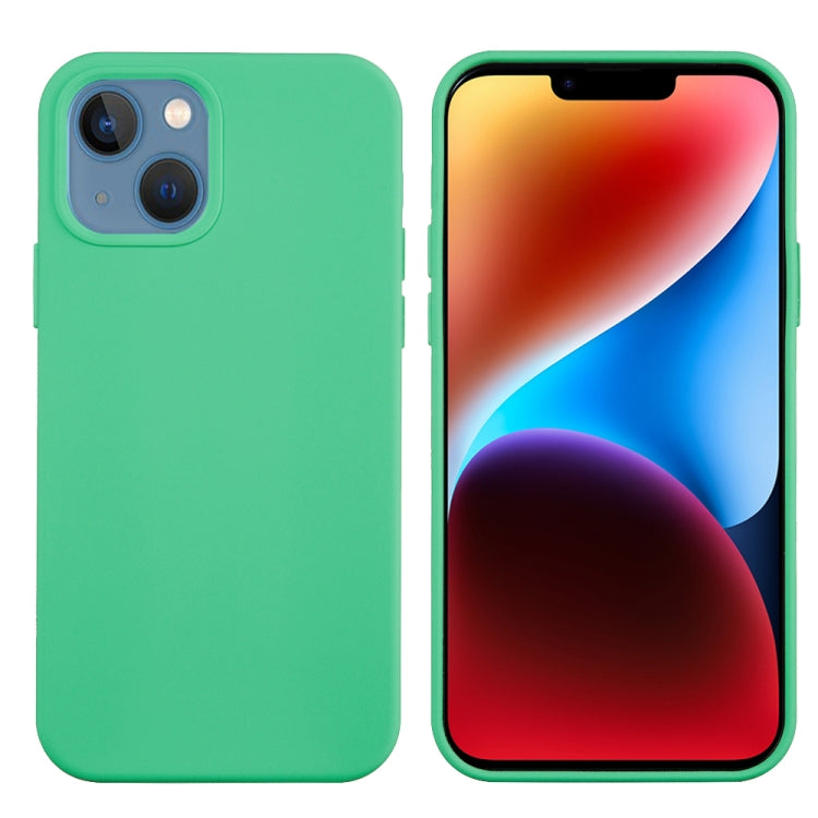 For iPhone 15 Plus Solid Color Silicone Phone Case(Green) - iPhone 15 Plus Cases by buy2fix | Online Shopping UK | buy2fix