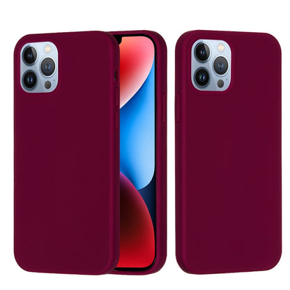 For iPhone 15 Pro Solid Color Silicone Phone Case(Violet) - iPhone 15 Pro Cases by buy2fix | Online Shopping UK | buy2fix